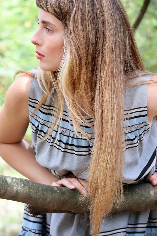 Short Dress with Scapular