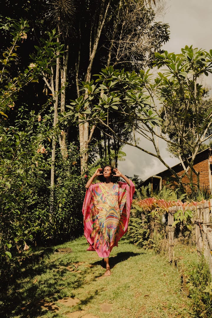 Flowy Pink Dress - Image 2